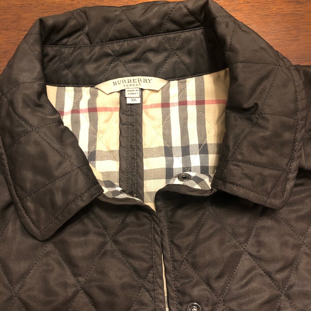 Burberry quilted jacket brown XL
